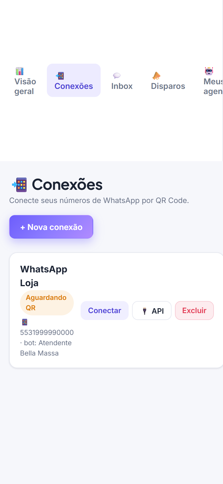 Conexões de WhatsApp